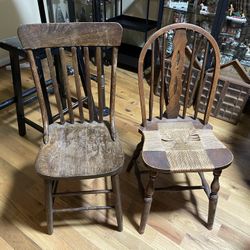 Antique Chairs. $20 each. $30 for Both
