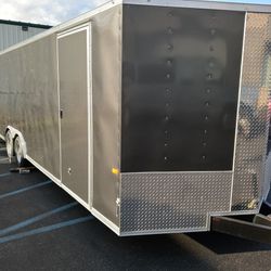 8.5x24ft Enclosed Vnose Trailer Brand New Car Truck Motorcycle ATV Hauler Moving Storage