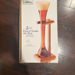 Half-Yard  Glass And Stand 