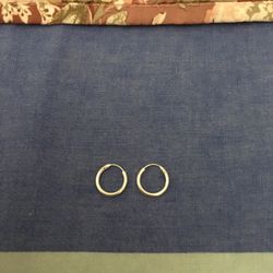 Real Silver Hoop Earrings