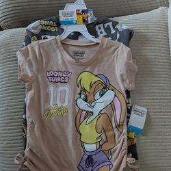 Brand New Looney Tunes Shirts 7/8