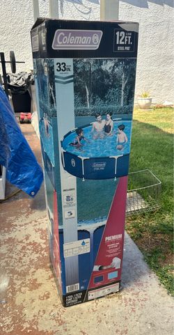Coleman 12 ft pool. 33in