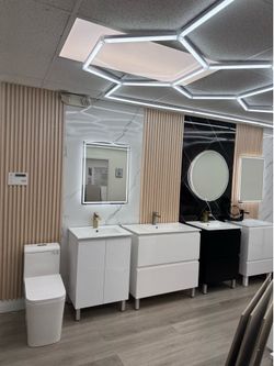Bathroom Vanity - Toilet- Mirror- Faucet - $599