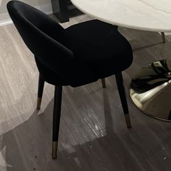 BLACK or GREY velvet DINING CHAIRS 🪑 😍 🩶