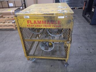 Forklift propane tanks and cage