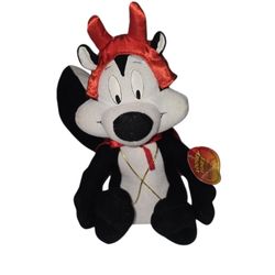 Vtg Warner Brothers Looney Tunes Russell Stover Candies 11" Pepe Le Pew Plush 