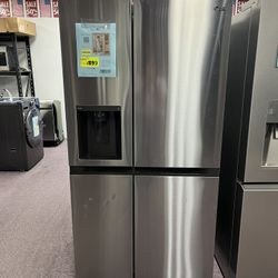 36” LG Open Box Side By Side Refrigerator Free Delivery With 1 Year Warranty 