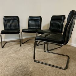 Grandview Designs Easton Leather Dining Chair Set (x4)