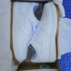 White Nike Air Force 1 Size 8.5 Men 