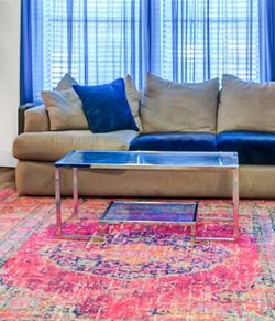 Silver and Glass Coffee Table