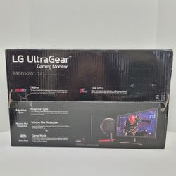 LG UltraGear Gaming Monitor 24" 24GN50W 144Hz 1080p For Parts Or Repair!