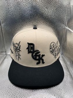 “DGK” New Snap back off white with Black brim $20
