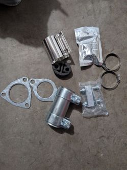 Brand new exhaust related clamps and joints and the hardening bandage as well