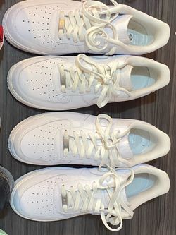 All White Air Force 1 - Size 12