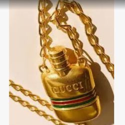Gucci Vintage Perfume Bottle Necklace 