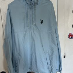 Playboy windbreaker light blue