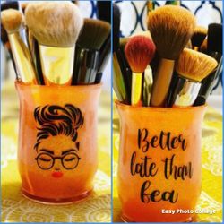 Make up brushes vases