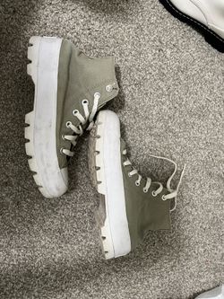 Converse Lugged platform Sage green shoes women's for Sale in
