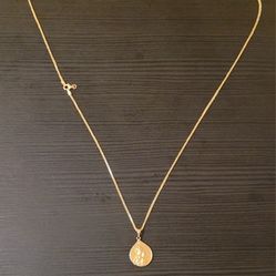 14k Gold Chain with Jesus pendant 