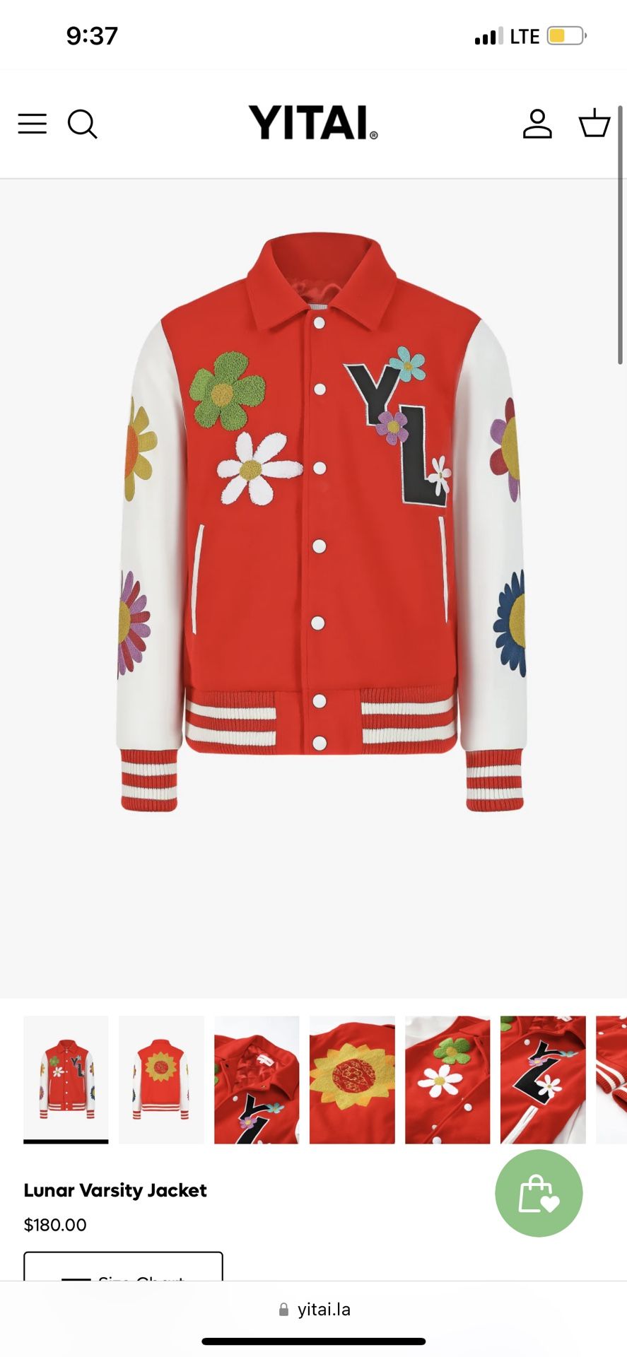 YITAI X LEWSER LETTERMAN JACKET (Red) (Brand New)