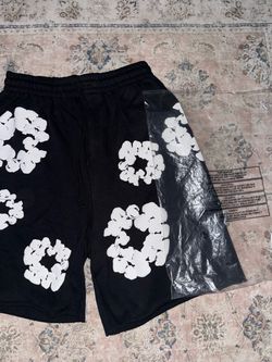 Denim Tears Cotton Wreath Shorts Black Size M