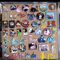 Disney Pins $15 Each, $12,$10