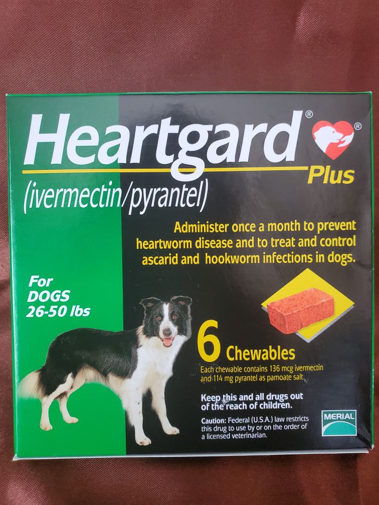 Heartgard Plus Chewables For Dogs 26-50 lbs