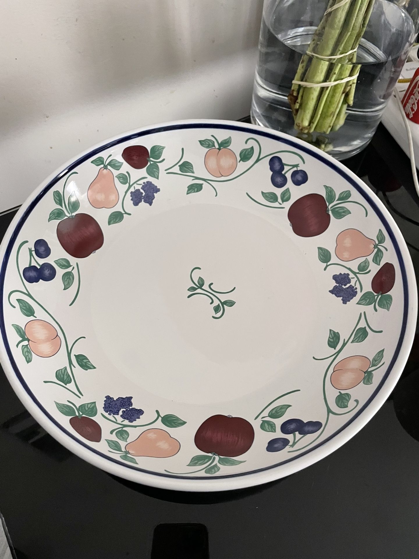 Princess House Orchard Medley Large Pasta Serving Platter