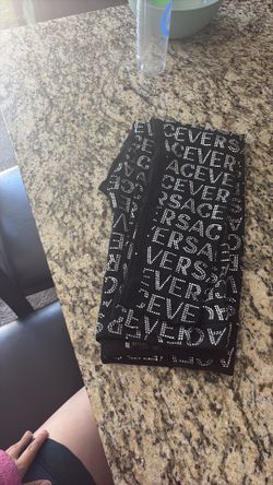 versace rhinestone leggings