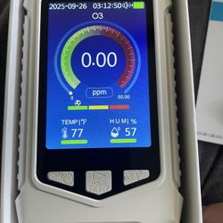Portable Air Quality Humidity  And Temperature Monitor  Rechargeable 