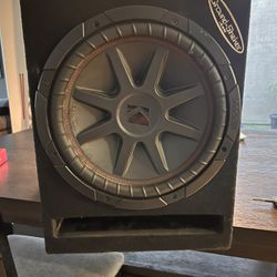 Subwoofer And Speaker Amp Combo, No Cables