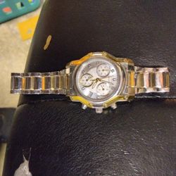 Bulova 98P120 Wintermoor Diamond Date Gold & Silver Chronograph Women's Watch