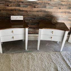 Beautiful Large MCM Style Nightstands Or TV Stands