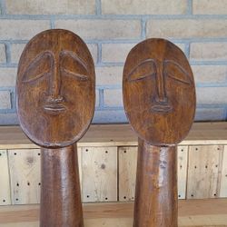 Large Medatative Wood Sculpture 