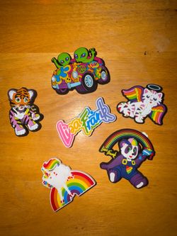 Lisa Frank croc charms