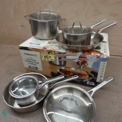 Calphalon Stainless Steel 10-Piece Cookware Set