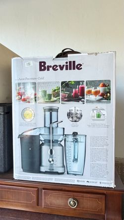 Breville Juice Fountain Cold Juicer BJE430SIL – Like New, Used Once – Original Box