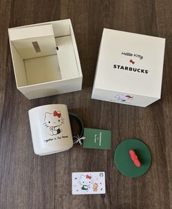 Starbucks Hello Kitty Exclusive Ceramic Mug 16 Ounce 2025