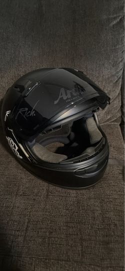 Arai motorcycle helmet and boots