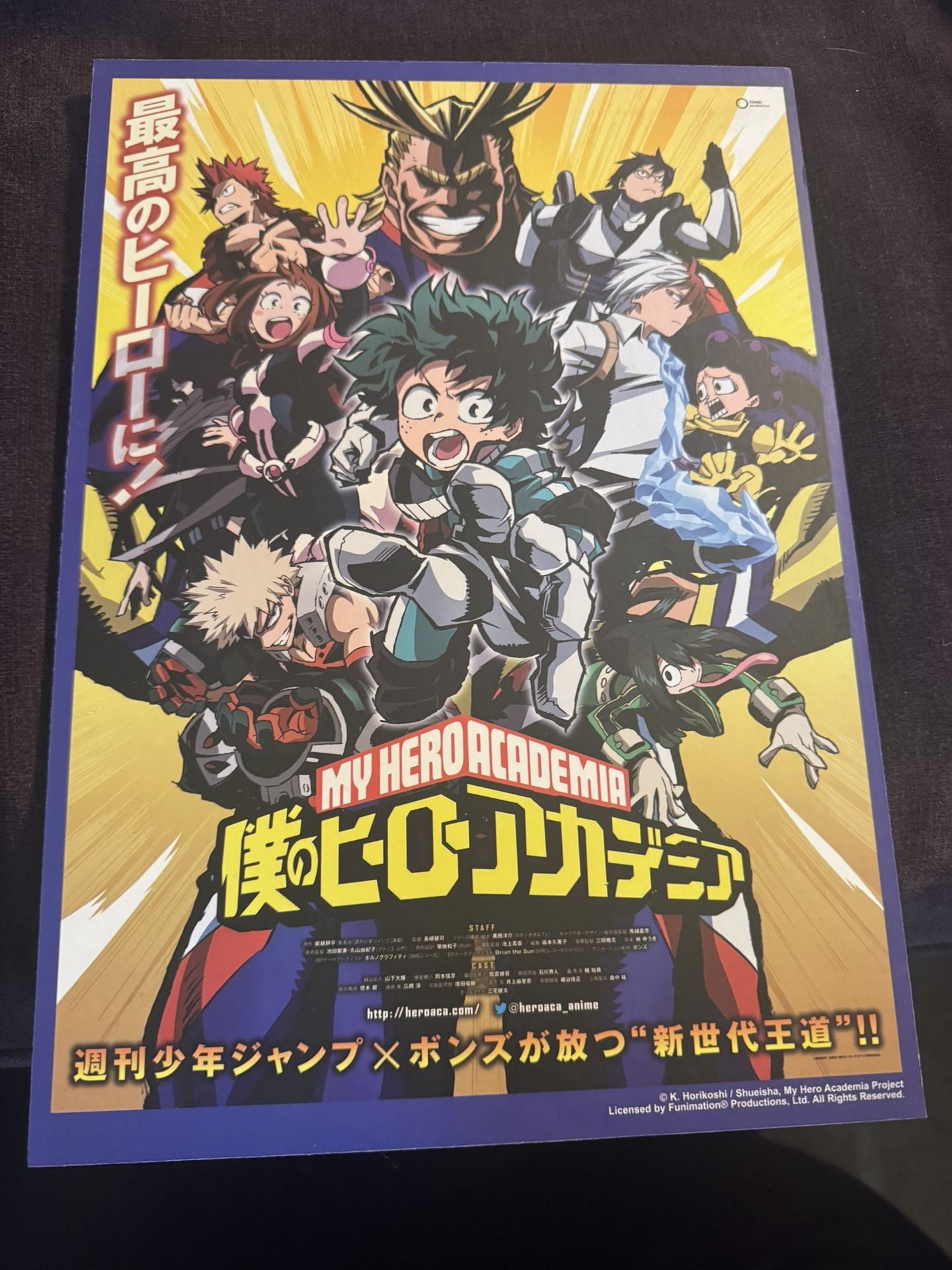 My Hero Academia Sign Poster