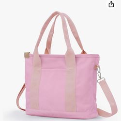 Ruiyang Large canvas tote bag with compartments 13" (L), canvas tote with zipper crossbody bags