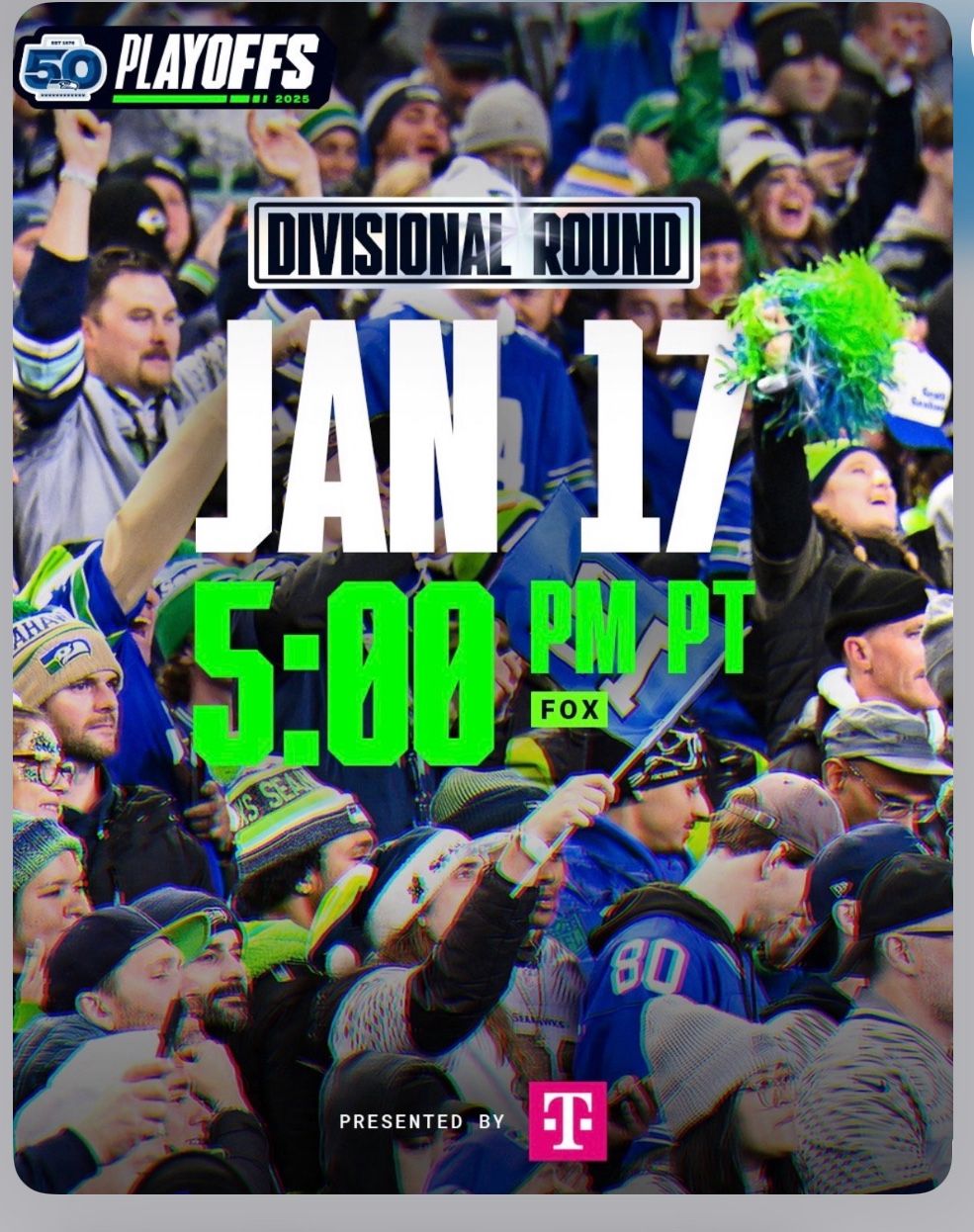 Seahawks Playoff Tickets! Reduced! Priced To Sell!!
