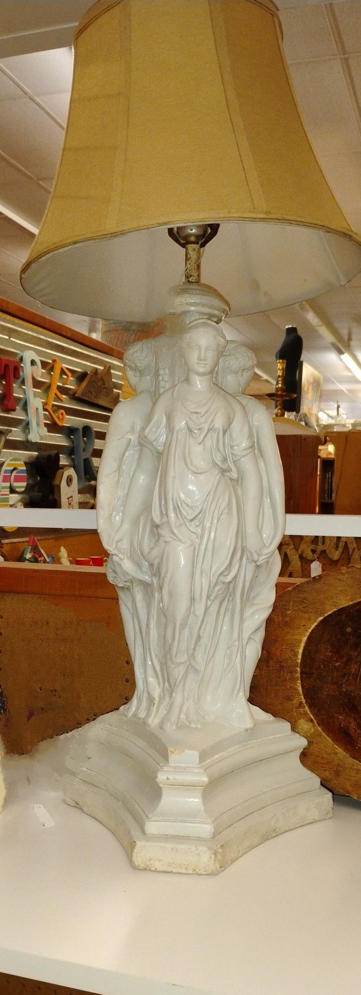 "THE THREE GRACES". TABLE LAMP