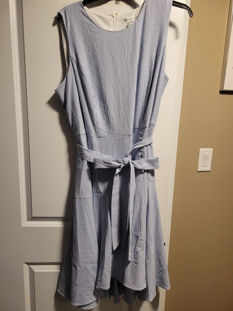 Calvin Klein Seersucker Dress