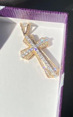 All Real Gold Pendant With Diamonds 