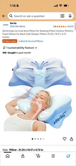 New- Derila Ergo Cervical neck pillow