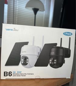 Wireless 360 View Solar Security Camera 2K outdoor