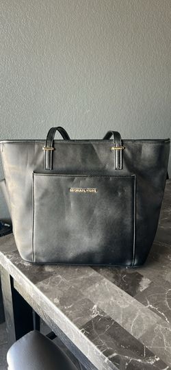 Michael Kors black leather large purse