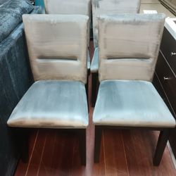 Steve Miller 4 Piece Dining Chair Set - Gray