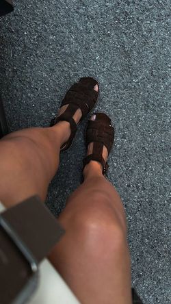 Sandals Made Of Suede